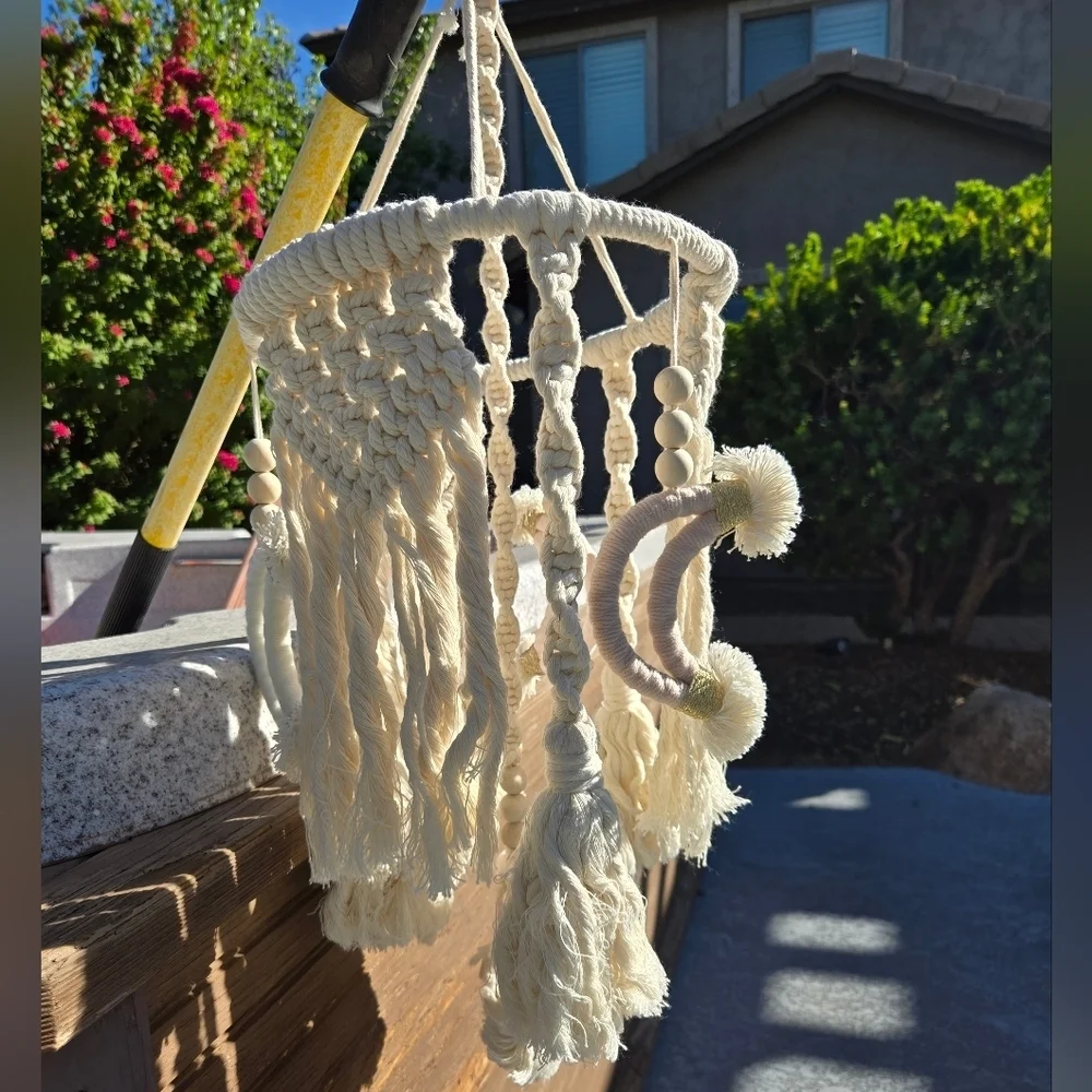 Handmade macrame baby